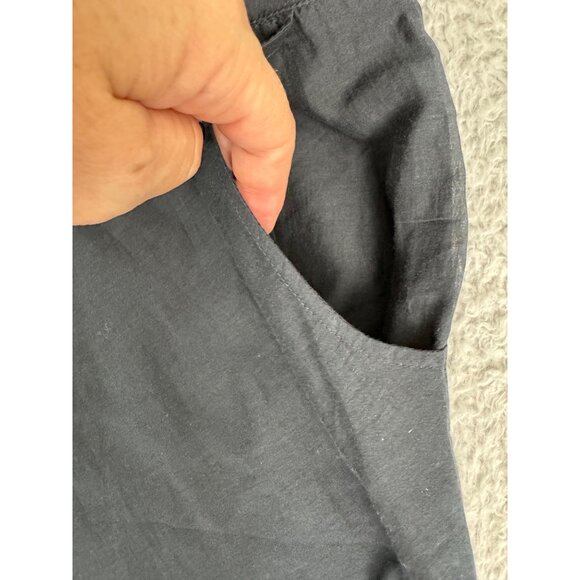 Asymmetrical Black Skirt With Eyelet Lace By Leifnotes Anthropologie Size 8 - Picture 12 of 15